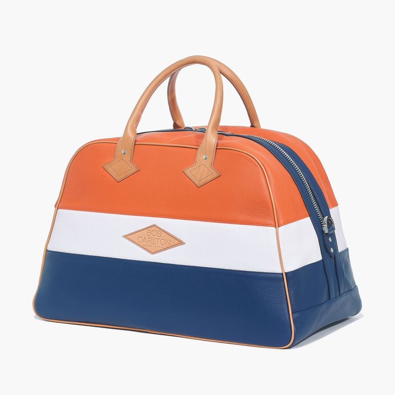 RIVIERA weekendbag marineblå/hvit/orange