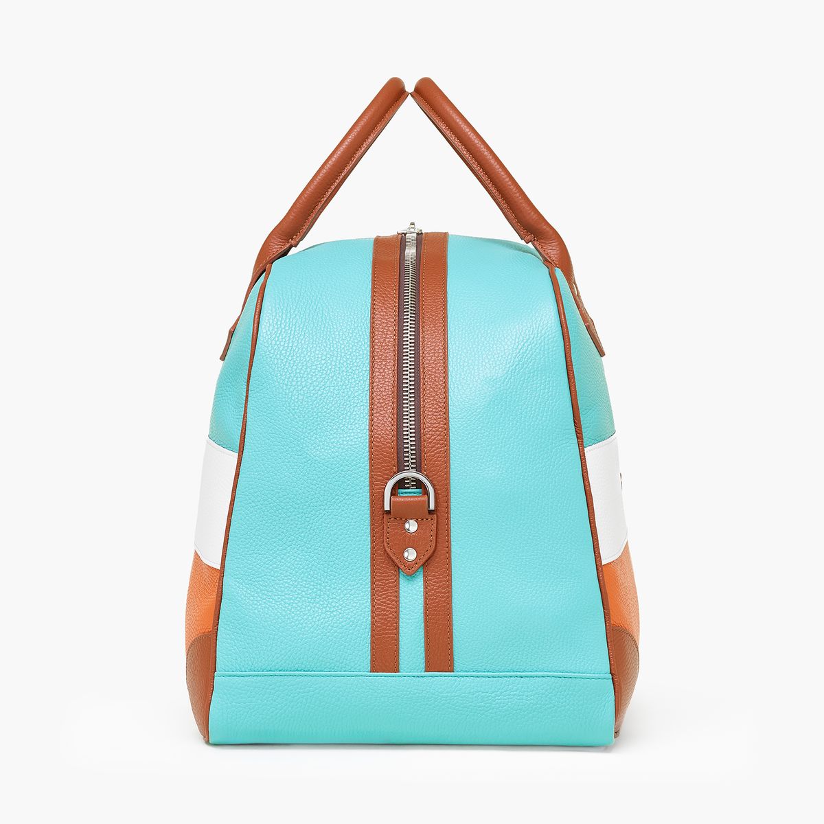 RIVIERA weekendbag turkis/hvit/orange